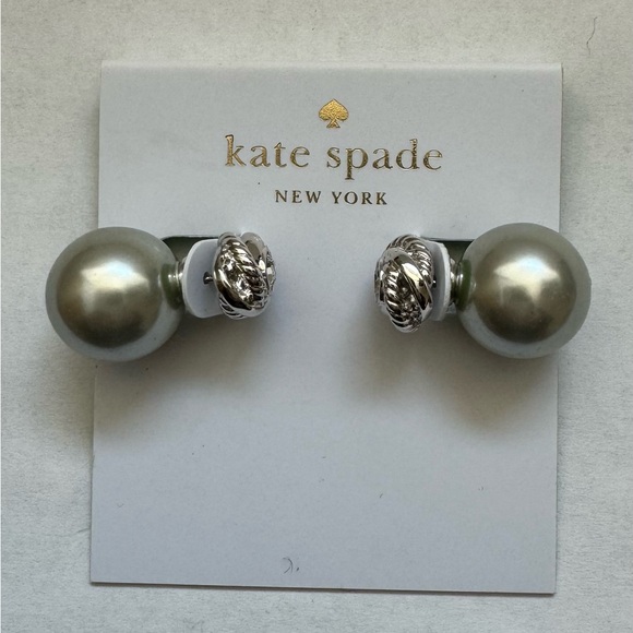 Kate Spade faux pearl stud earrings - Picture 1 of 7
